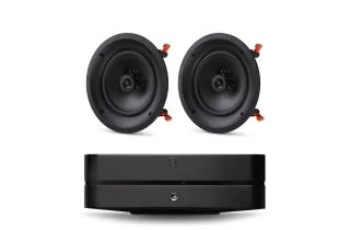 Bluesound POWERNODE N331 (2025) Multi-Room Music Streaming Amplifier with JBL B-6IC In-Ceiling Speakers
