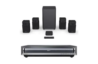 Hisense PX3 PRO 4K Laser Cinema Projector with Hisense HT Saturn Dolby Atmos / DTS:X Wireless Home Cinema Speaker System