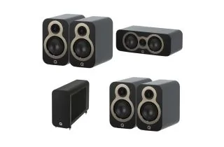 Q Acoustics 3010c 5.1 Speaker Package - Black