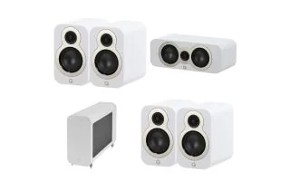 Q Acoustics 3010c 5.1 Speaker Package - White