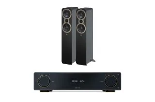 Arcam A15+ Integrated Amplifier with Q Acoustics 3050c Floorstanding Speakers