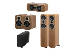 Q Acoustics 3050c 5.1 AV Speaker Package - Oak