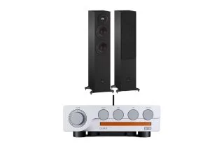 Quad 3 Integrated Amplifier with Dali SONIK 5 Floorstanding Speakers