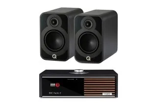 Ruark Audio R610 Music Console with Q Acoustics 5020 Bookshelf Speakers