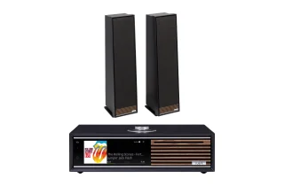 Ruark Audio R710 Integrated Music System with Ruark Audio Talisman-R Floorstanding Speakers
