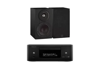 Denon RCD-N12 DAB All-In-One System with Dali SONIK 1 Bookshelf Speakers
