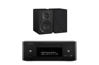 Denon RCD-N12 DAB All-In-One System with Dali Kupid Bookshelf Speakers