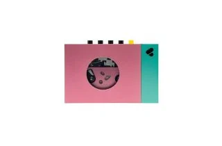 We Are Rewind Portable Cassette Player - Pink & Green (Edith)