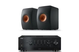Yamaha R-N1000A Network Receiver with KEF LS50 Meta Bookshelf Speakers