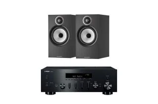 Yamaha R-N600A Network Receiver with Bowers & Wilkins 606 S3 Bookshelf Speakers
