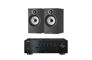 Yamaha R-N800A Network Receiver with Bowers & Wilkins 606 S3 Standmount Speakers
