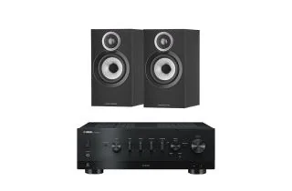 Yamaha R-N800A Network Receiver with Bowers & Wilkins 607 S3 Standmount Speakers