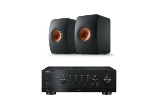 Yamaha R-N800A Network Receiver with KEF LS50 Meta Bookshelf Speakers