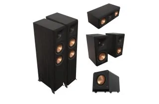 Klipsch Reference Premier RP-5000F II 5.1 AV Speaker Pack - Ebony