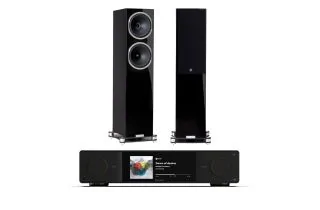 Arcam Radia SA35 Streaming Integrated Amplifier with Fyne Audio F502SP Floorstanding Speakers