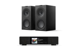 Arcam Radia SA35 Streaming Integrated Amplifier with KEF Q Concerto META Bookshelf Speakers