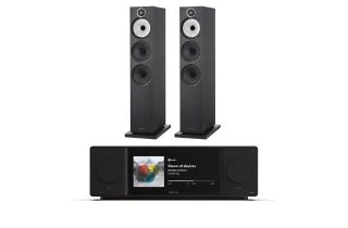 Arcam Radia SA45 Streaming Amplifier with Bowers & Wilkins 603 S3 Floorstanding Speakers