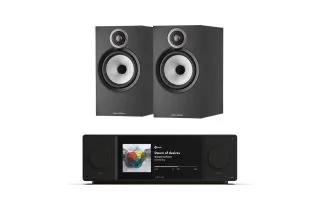 Arcam Radia SA45 Streaming Amplifier with Bowers & Wilkins 606 S3 Bookshelf Speakers