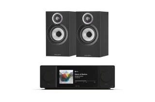 Arcam Radia SA45 Streaming Amplifier with Bowers & Wilkins 607 S3 Bookshelf Speakers