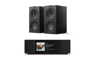 Arcam Radia SA45 Streaming Amplifier with KEF Q Concerto META Bookshelf Speakers