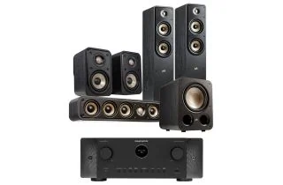 Marantz CINEMA 60 DAB 7.2 Channel AV Receiver with Polk Signature Elite 5.1 Speaker Package