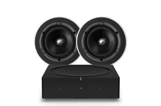 Sonos Amp with KEF Ci130QR Round In-Wall/Ceiling Speakers