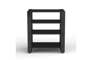 Blok Stax 2G Collection 4 Shelf - Black Glass/High Gloss Black