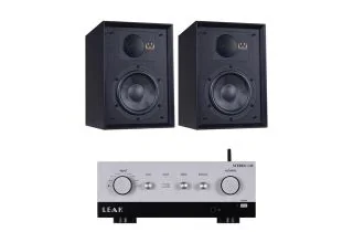 LEAK Stereo 130 Integrated Amplifier with Wharfedale Denton 85 Bookshelf Speakers