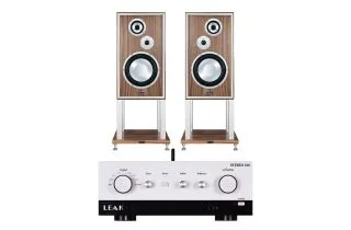 Leak Stereo 230 Integrated Amplifier with Leak Sandwich 250 Speakers with Stands