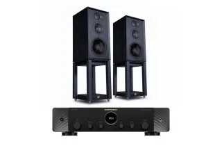 Marantz Stereo 70s Stereo Receiver with Wharfedale Linton Heritage Standmount Speakers with Matching Stands