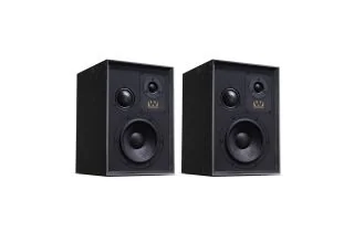Wharfedale Super Denton Heritage Bookshelf Speakers - Black Oak