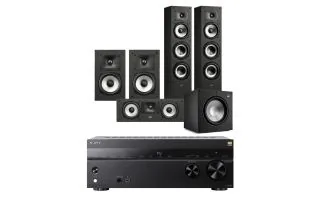 Sony TA-AN1000 8K 7.2 AV Amplifier with Polk Monitor XT60 5.1 Speaker Package