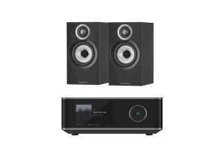 WiiM Amp Ultra Streaming Amplifier with Bowers & Wilkins 607 S3 Bookshelf Speakers