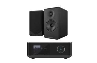 WiiM Amp Ultra Streaming Amplifier with Acoustic Energy AE300² Bookshelf Speakers