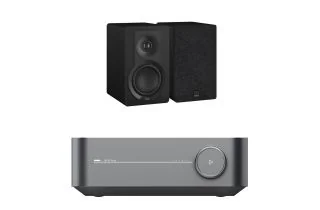 WiiM Amp Integrated Streaming Amplifier with Dali Kupid Bookshelf Speakers
