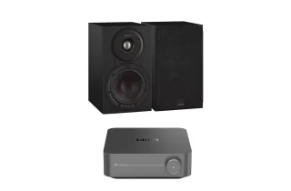 WiiM Amp Pro Streaming Amplifier with Dali SONIK 1 Bookshelf Speakers