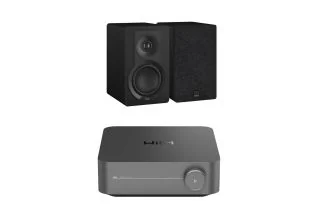 WiiM Amp Pro Streaming Amplifier with Dali Kupid Bookshelf Speakers
