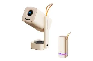 Yaber T1 Pro LCD LED Full HD Short Throw Portable Projector - Cream