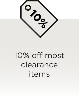 10% off most clearance items