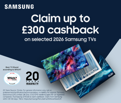 Samsung - Claim up to £300 cashback