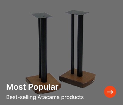 Four-tier wooden shelf with rounded edges, black vertical supports, and silver accents. Modern and sturdy design, conveying elegance and functionality.