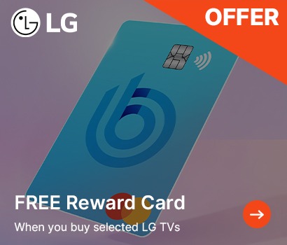 Up to £100 Cashback on selected LG TVs