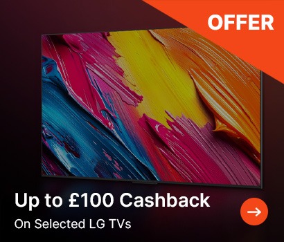 Up to £100 Cashback on Selected LG TVs