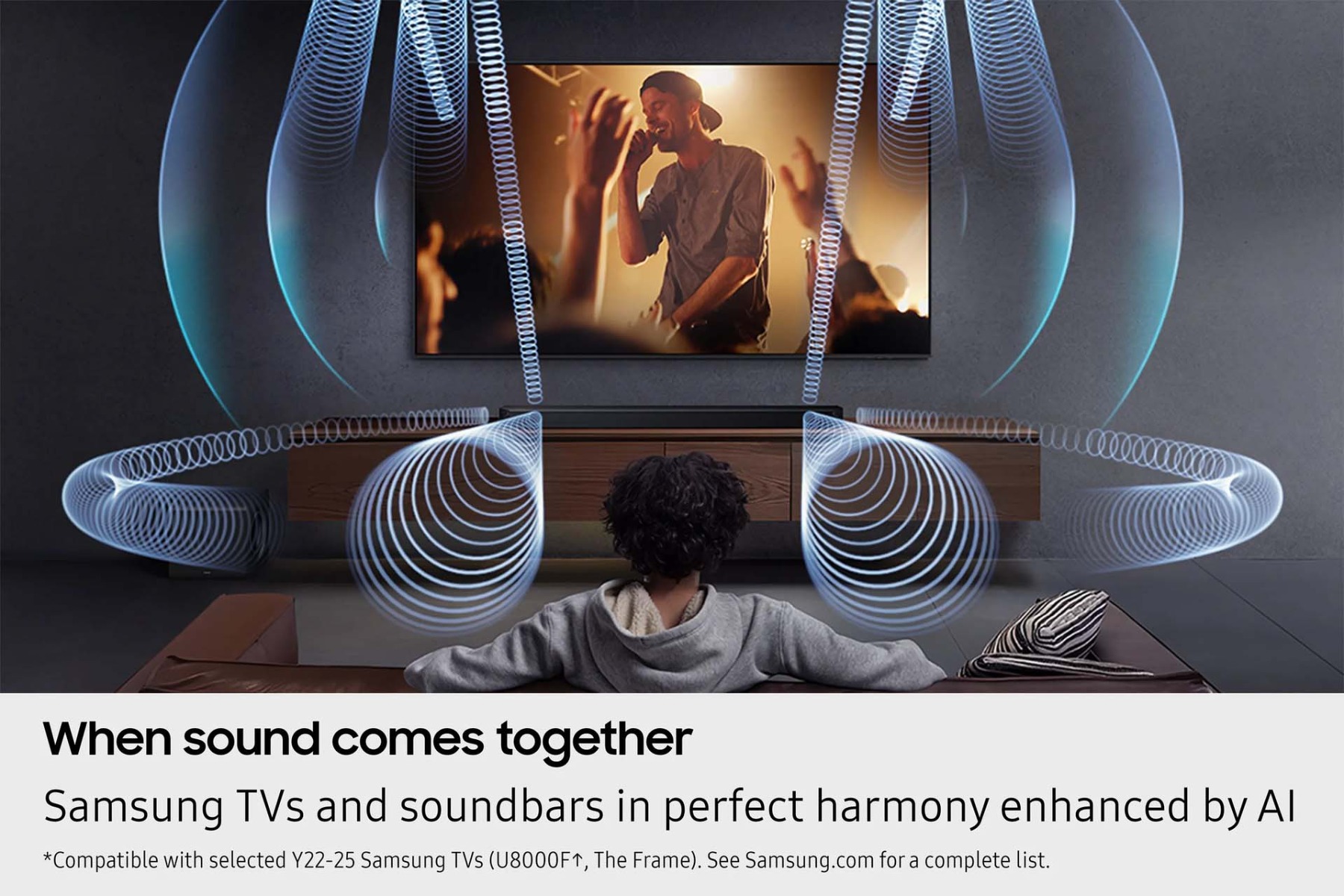 When sound comes together - Samsung TVs and soundbars in perfect harmony enhanced by AI