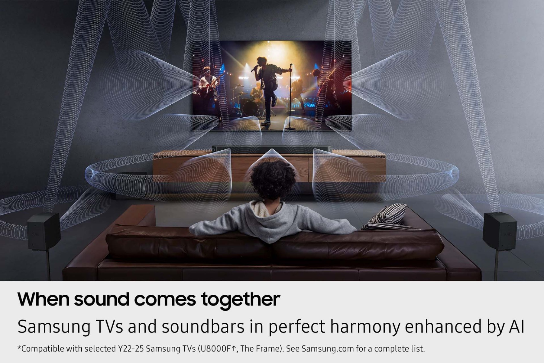 When sound comes together - Samsung TVs and soundbars in perfect harmony enhanced by AI