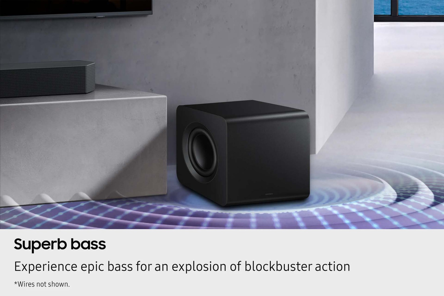 Superb bass - experience epic bass for an explosion of blockbuster action