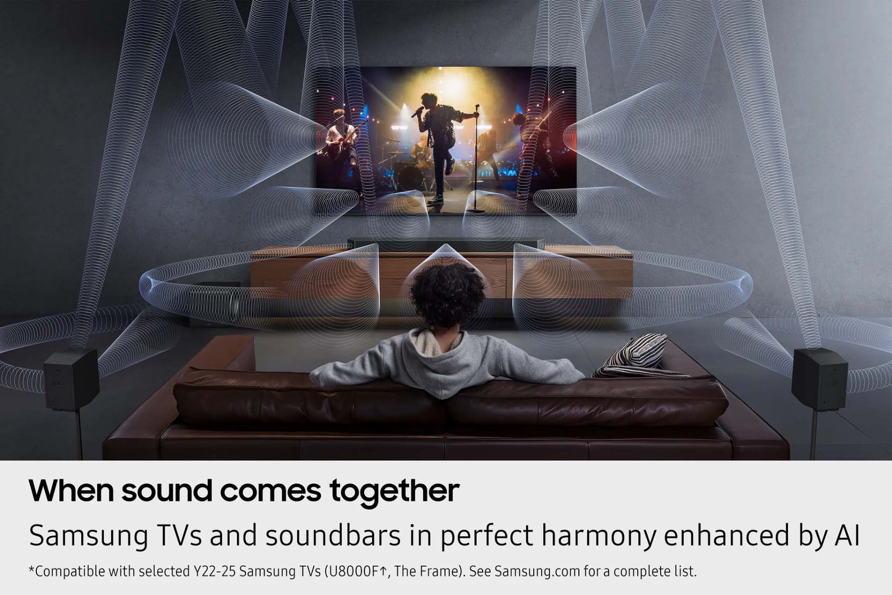 When sound comes together - Samsung TVs and soundbars in perfect harmony enhanced by AI