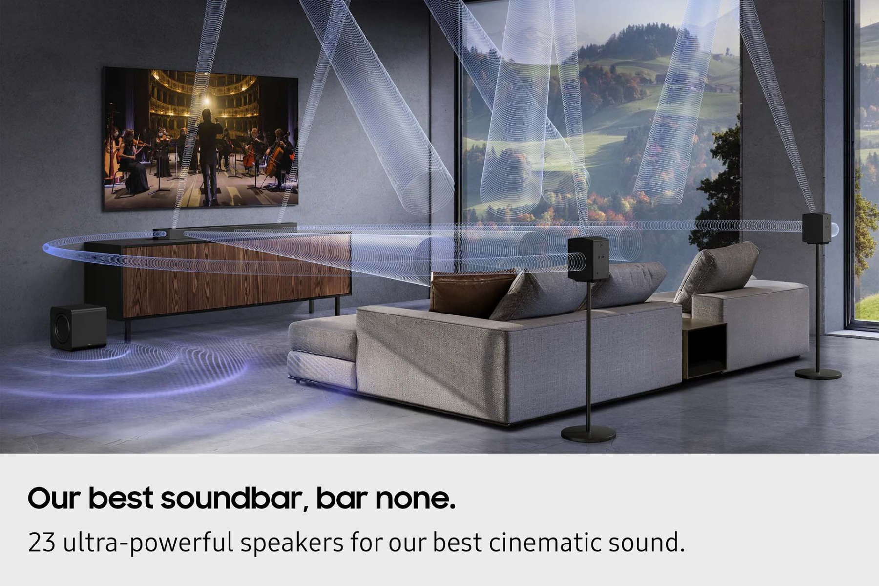 Samsung's best soundbar, bar none - 23 ultra-powerful speakers for Samsung's best cinematic sound