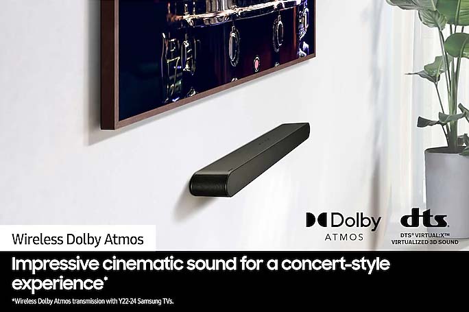 Wireless Dolby Atmos - Impressive cinematic sound for a concert-style experience.
