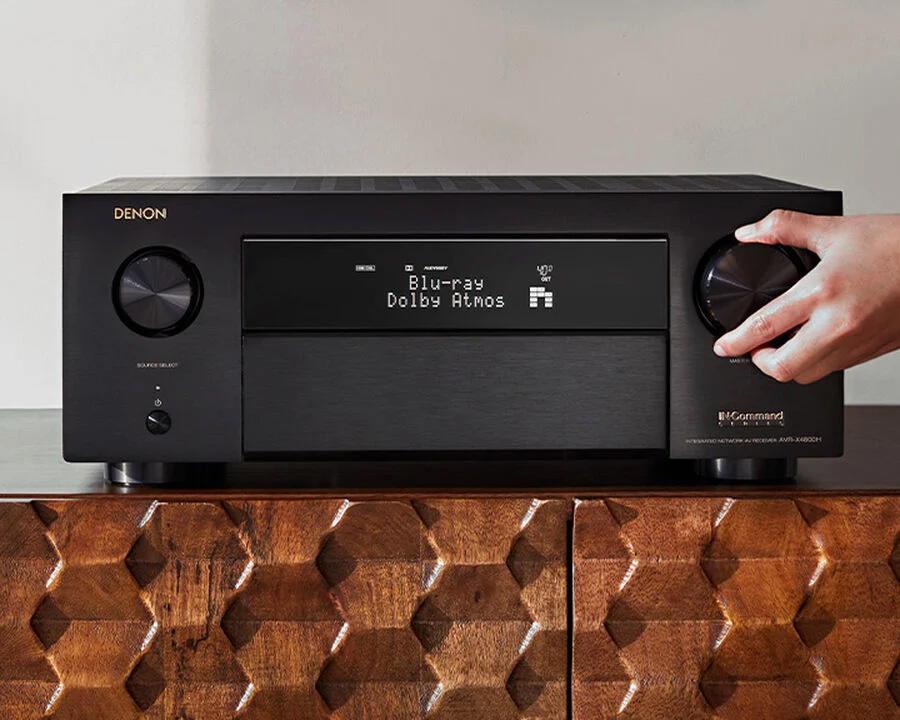 Denon AVC-X4800H 9.4 Ch. 200W 8K AV Amplifier with HEOS Built-in